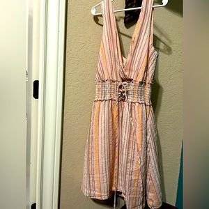 Pink striped dress